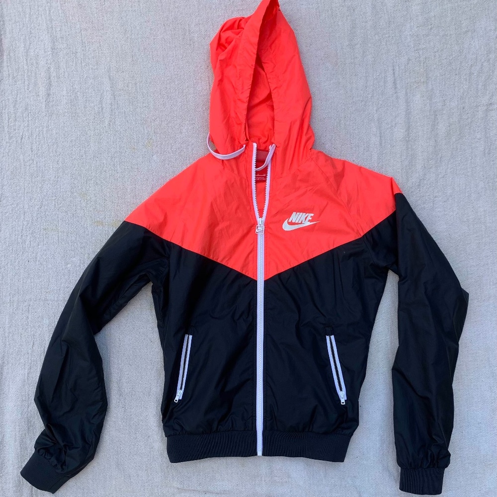 Pink and Black Nike Windbreaker
